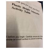 Plastic Height Adjustable Activity Table