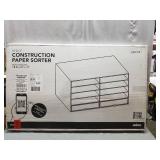 Corrugated Construction Paper Sorter with 10 or 15 Slots