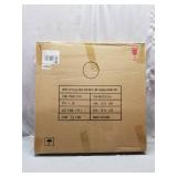 FUIN 24" Round Metal Hanging Wall Mirror with Handle, Gold for Bathroom, Bedroom, Entryway