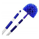 Cobweb Duster, Extendable Reach 20 feet, Ceiling Fan Duster | 3-Stage Aluminum Telescoping Pole | Medium Stiff Bristles | Long Handle Webster Duster For Cleaning | U.S Duster Co.