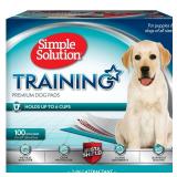 Simple Solution Training Puppy Pads 6 Layer Dog Pee Pads, Absorbs Up to 6 Cups of Liquid 23x24 Inches, 100 Count