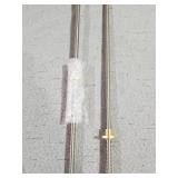 2 CR-10 dual Z axis T8 Lead Screw 515mm long with Brass Nut For Creality CR-10 / CR-10S 3D