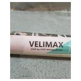 VELIMAX Static Cling Total Blackout Window Film Privacy Room Darkening Window Tint Black Window Cover 100% Light Blocking No Glue