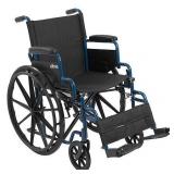 Transport/WheelchairWheelchairs K1 Product Description: BlueStreak 20"D/FlipBackArms,SwgFt,1/ea