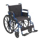Transport/WheelchairWheelchairs K1 Product Description: BlueStreak 20"D/FlipBackArms,SwgFt,1/ea