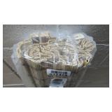 TJ GLOBAL Cordless Flatstick Bamboo Roman Window Blind Sun Shade, Light Filtering Shades with 7-Inch Valance - Light Bamboo (44" x 64")