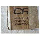 CargoLoc 2-Piece 52" Aluminum Roof Top Cross Bar Set  Fits Maximum 46 Span Across Existing Raised Side Rails with Gap  Features Keyed Locking Mechanism, Silver