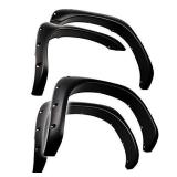Tyger Auto TG-FF8D4078 Compatible with 2002-2008 Dodge Ram 1500; 2003-2009 Ram 2500 3500 (Fleetside Models ONLY) | Fine-Textured Matte Black Pocket Bolt-Riveted Style Fender Flare Set, 4 Piece
