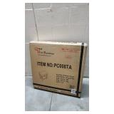 Roundhill CoCo Upholstered Backless Saddle Seat Counter Stools 24" height Set of 2, Tan