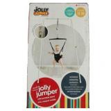 Jolly Jumper Exerciser with Portable Stand in White