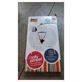 Jolly Jumper Exerciser with Portable Stand in White
