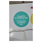 Jolly Jumper Exerciser with Portable Stand in White