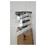 MALOUF Bolt-on Metal Bed Rail System, Twin/Full, Black