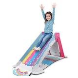 WowWee Kids Slide Indoor  Playground for Toddlers  StrongFold Technology Cardboard Toddler Slide by Pop2Play (Rainbow)