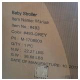 Dream On Me Mia Moda Marisa Three-in-One Stroller, Grey