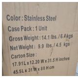 iTouchless, 68 Liter Wings-Open Sensor Trash Can with AbsorbX Odor Filter & Pet-Proof Lid, Stainless Steel, 18 Gallon