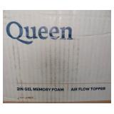 ZINUS 2 Inch Swirl Gel Cooling Memory Foam Mattress Topper / Cooling, Airflow Design / CertiPUR-US Certified, Queen