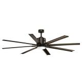 Vast Collection 72-Inch 8-Blade Bronze Modern Ceiling Fan