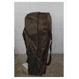 TR Safari XL Club Chair Khaki Waxed Cotton Dark Brown 300lbs Weight Capacity