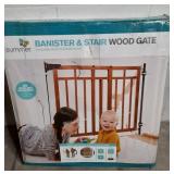 Summer Banister & Stair, Top of Stairs Gate with Dual Installation Kit