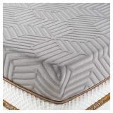 BedStory 2 Inch Memory Foam Mattress Topper King, Cooling Gel & Bamboo Charcoal Infused Bed Toppers, Foam Mattress Pad with Breathable Removable Cover, High-Density Memory Foam