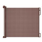 Perma Child Safety Indoor/Outdoor Retractable Baby Gate 33" Tall, Extends to 71" Wide, Timber