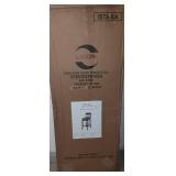 Linon Triena X Back Folding Bar Stool, Brown