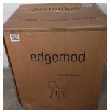 EdgeMod Wadsworth Dining Chair with Natural Legs in Gray (Set of 4)