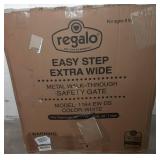Regalo Easy Step 49-Inch Extra Wide Baby Gate, Includes 4-Inch and 12-Inch Extension Kit, 4 Pack of Pressure Mount Kit and 4 Pack of Wall Mount Kit