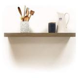 Lewis Hyman, 9602048E, InPlace Shelving, Floating Shelf with Invisible Brackets, 35.4 Inch Wide x 2 Inch Height x 10.2 Inch Depth, Rustic Wood