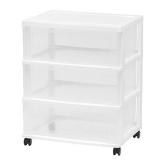 IRIS 3 Drawer Wide Chest, White