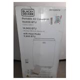 BLACK+DECKER BPP10HWTB Portable Air Conditioner with Heat and Remote Control, 10,000 BTU SACC/CEC (14,000 BTU ASHRAE), Cools Up to 450 Square Feet, White