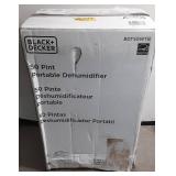 BLACK+DECKER 50 Pint Portable Dehumidifier with LED Display, White