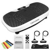 TECHMOO 3D Vibration Platform Exercise Machine Whole Body Workout Vibration Fitness Platform Home Exercise Training Losing Toning Weight Equipment with Remote Control Resistance Bands