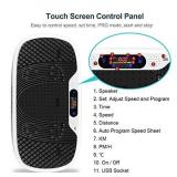 TECHMOO 3D Vibration Platform Exercise Machine Whole Body Workout Vibration Fitness Platform Home Exercise Training Losing Toning Weight Equipment with Remote Control Resistance Bands