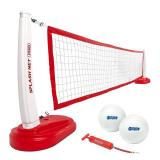 GoSports Splash Net PRO Pool Volleyball Net Includes 2 Water Volleyballs and Pump, Red