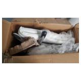 Amazon Basics Executive Office Desk Chair with Armrests, Adjustable Height/Tilt, 360-Degree Swivel, 275Lb Capacity - White/Pewter