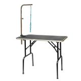 Go Pet Club Pet Dog Grooming Table with Arm, 30-Inch