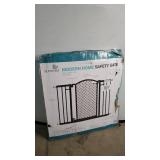 Summer Modern Home Decorative Walk-Thru Baby Gate, Metal with Bronze Finish, Decorative Arched Doorway  30 Tall, Fits Openings up to 28 to 42 Wide, Baby and Pet Gate for Doorways and Stairways