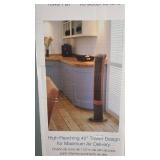 Lasko Wind Curve Electric Oscillating Tower Fan with Bluetooth Technology for Indoor, Bedroom and Home Office Use, 42", Blackwood T42905