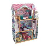 KidKraft Annabelle Wooden Dollhouse with Elevator, Balcony and 17 Accessories, Gift for Ages 3+