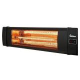 Dr Infrared Heater DR-238 Carbon Infrared Outdoor Heater for Patio, Backyard, Garage, and Decks, Standard, Black