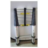 Yvan Telescoping Ladder,12.5 FT One Button Retraction Aluminum Telescopic Extension Extendable Ladder,Slow Down Design Multi-Purpose Ladder for Household Daily or Hobbies,330 Lb Capacity