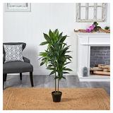 Nearly Natural 43in. Dracaena Silk (Real Touch) Artificial Plant, Green