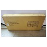 Oriental Furniture 3 ft. Tall Window Pane Shoji Screen - Black - 4 Panels