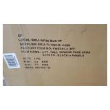 Oriental Furniture 3 ft. Tall Window Pane Shoji Screen - Black - 4 Panels