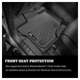 Husky Liners - 94061 Fits 2017-20 Ford F-250/F-350 Crew Cab - with factory storage box Weatherbeater Front & 2nd Seat Floor Mats Black