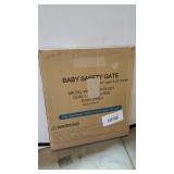 Baby Gate for Doorways and Stairs, RONBEI 51.5" Auto Close Safety Baby Gate for Kids and Pets, Extra Wide Child Gate Dog Gates for The House, Heavy Duty Metal Walk Through Door (Black)