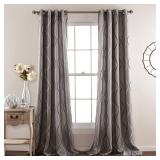 Textured Swirl 52" x 84" Curtain Set