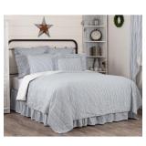 April & Olive Farmhouse Sawyer Mill Ticking Stripe Coverlet